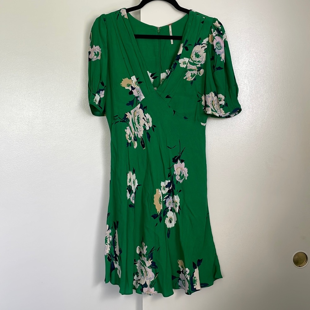 Free People green floral dress